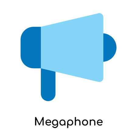 Megaphone icon isolated on white background for your web and mobile app designのイラスト素材