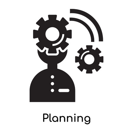 Planning icon isolated on white background for your web and mobile app designのイラスト素材