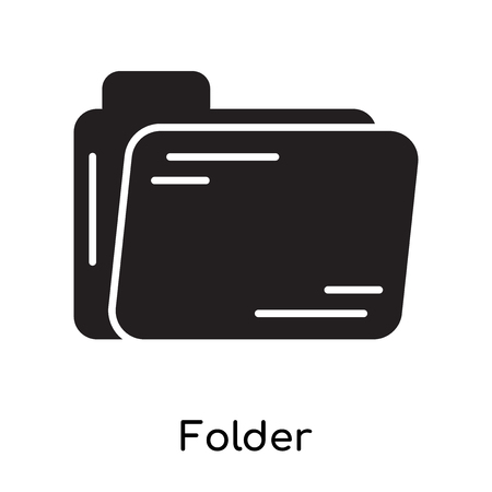 Folder icon isolated on white background for your web and mobile app designのイラスト素材