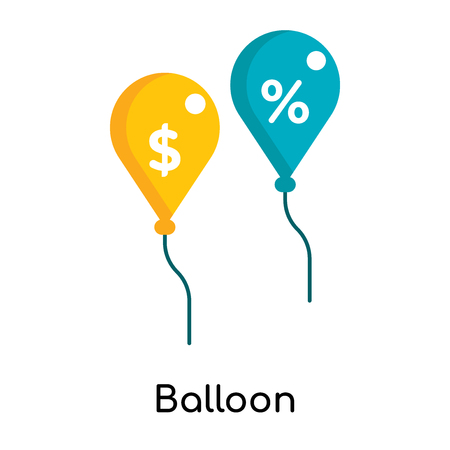 Balloon icon isolated on white background for your web and mobile app designのイラスト素材