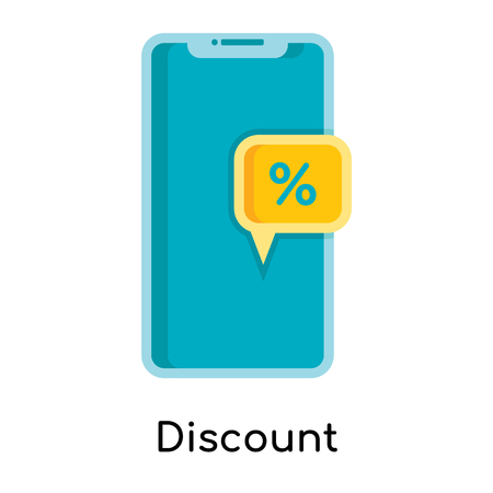 Discount icon isolated on white background for your web and mobile app designのイラスト素材