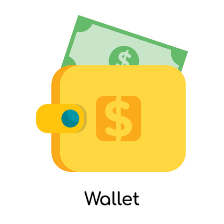 Wallet icon isolated on white background for your web and mobile app designのイラスト素材