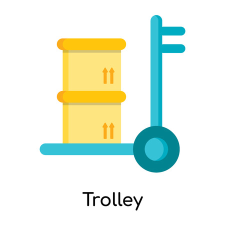 Trolley icon isolated on white background for your web and mobile app designのイラスト素材
