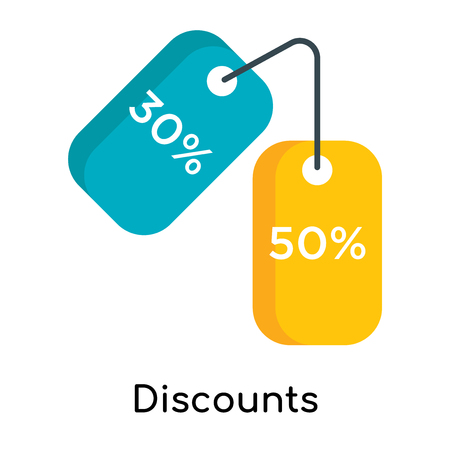 Discounts icon isolated on white background for your web and mobile app designのイラスト素材