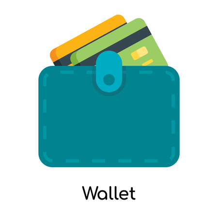 Wallet icon isolated on white background for your web and mobile app designのイラスト素材