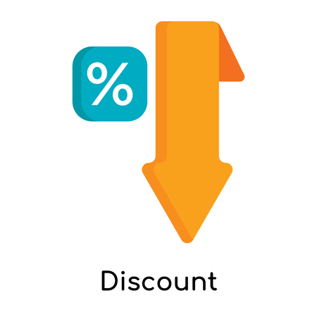 Discount icon isolated on white background for your web and mobile app designのイラスト素材