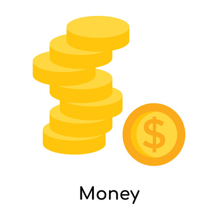 Money icon isolated on white background for your web and mobile app designのイラスト素材