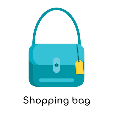 Shopping bag icon isolated on white background for your web and mobile app designのイラスト素材