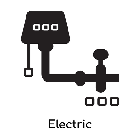 Electric icon isolated on white background for your web and mobile app designのイラスト素材