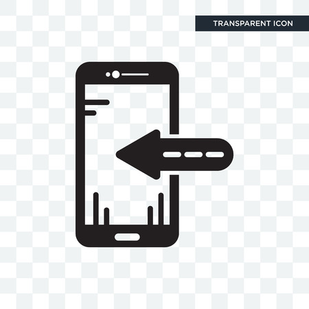 Smartphone vector icon isolated on transparent background,のイラスト素材