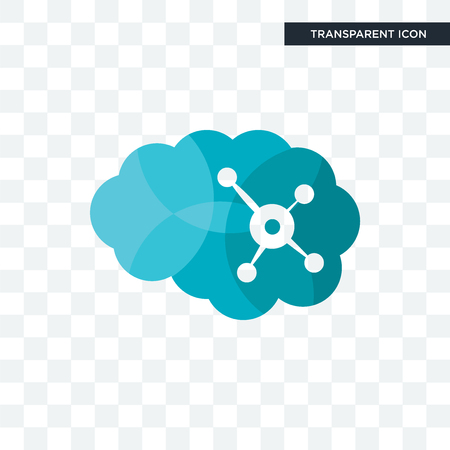 neuro vector icon isolated on transparent background, neuro logo conceptのイラスト素材
