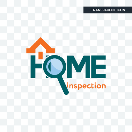home inspection vector icon isolated on transparent background, home inspection logo conceptのイラスト素材