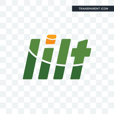 lilt vector icon isolated on transparent background, lilt logo conceptのイラスト素材