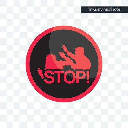 domestic violence vector icon isolated on transparent background, domestic violence logo conceptのイラスト素材