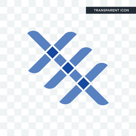 triple x vector icon isolated on transparent background, triple x logo conceptのイラスト素材