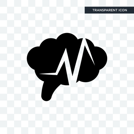 epilepsy vector icon isolated on transparent background, epilepsy logo conceptのイラスト素材