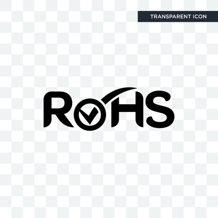 rohs vector icon isolated on transparent background, rohs logo conceptのイラスト素材