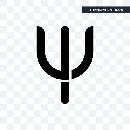 psi vector icon isolated on transparent background, psi logo conceptのイラスト素材
