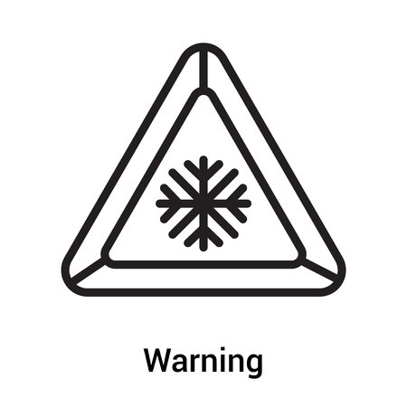 Warning icon vector isolated on white background for your web and mobile app design, Warning conceptのイラスト素材