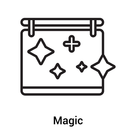 Magic icon vector isolated on white background for your web and mobile app design, Magic  conceptのイラスト素材