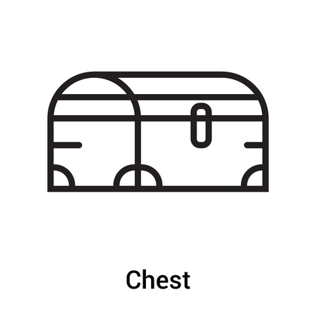 Chest icon vector isolated on white background for your web and mobile app designのイラスト素材