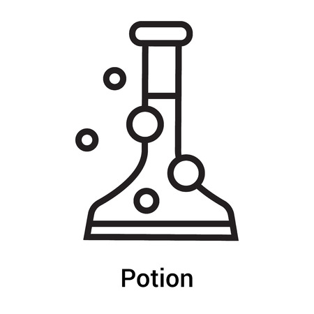 Potion icon vector isolated on white background for your web and mobile app designのイラスト素材