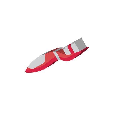 Toothbrush isometric right top view 3D iconのイラスト素材