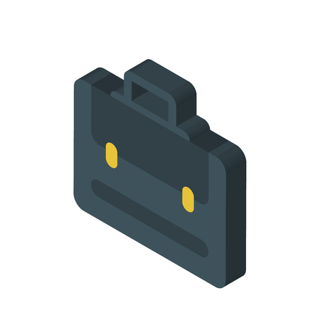 Portfolio isometric right top view 3D iconのイラスト素材