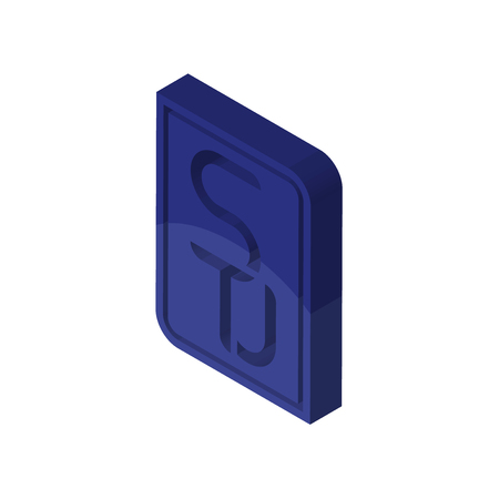 stu isometric right top view 3D iconのイラスト素材
