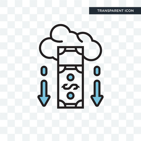 Crowdfunding vector icon isolated on transparent background, Crowdfunding icon conceptのイラスト素材