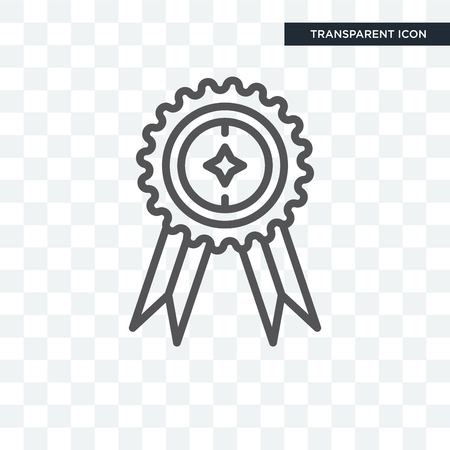 Premium Badge vector icon isolated on transparent background, Premium Badge icon conceptのイラスト素材