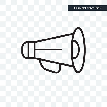 Loudspeaker icon isolated on transparent backgroundのイラスト素材