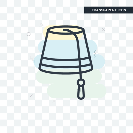 Hat icon isolated on transparent background.のイラスト素材