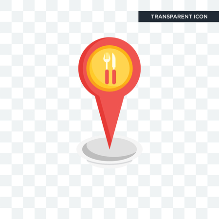 Location vector icon isolated on transparent background, Location icon conceptのイラスト素材