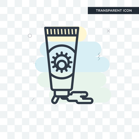 Sun cream icon isolated on transparent backgroundのイラスト素材