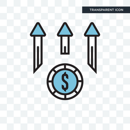 Investment icon isolated on transparent backgroundのイラスト素材