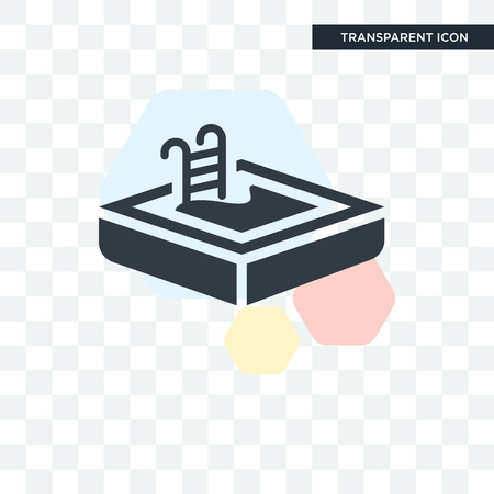 Swimming pool icon isolated on transparent backgroundのイラスト素材