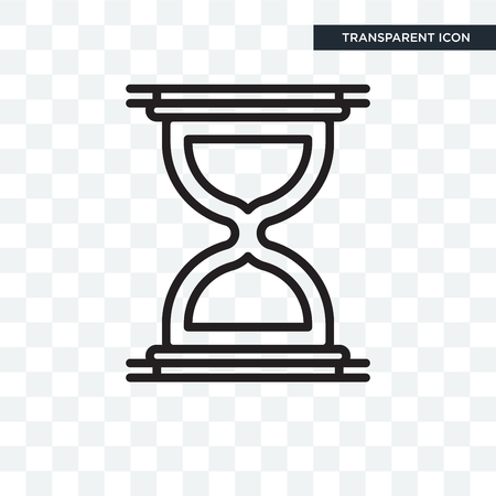 Hourglass icon isolated on transparent backgroundのイラスト素材