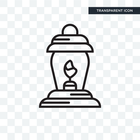 Lamp icon isolated on transparent backgroundのイラスト素材