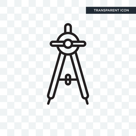 Compass vector icon isolated on transparent background, Compass logo conceptのイラスト素材