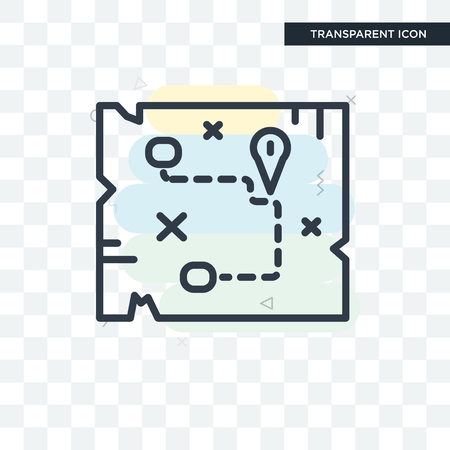 Treasure concept icon isolated on transparent backgroundのイラスト素材