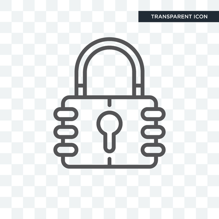 Padlock close illustration icon  isolated on transparent backgroundのイラスト素材