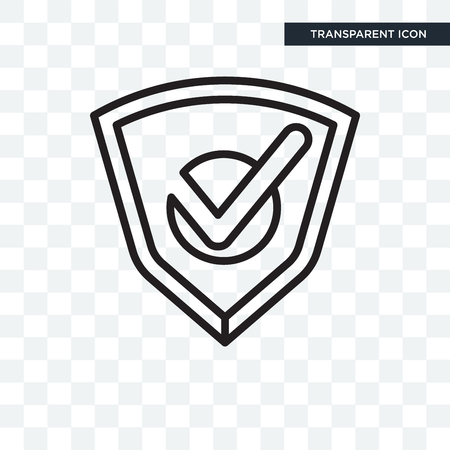 Badge vector icon isolated on transparent backgroundのイラスト素材