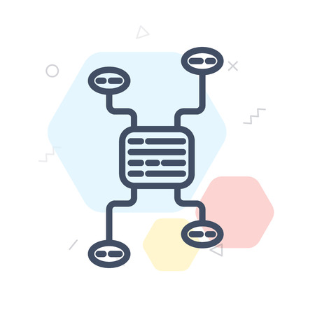 Constructivism icon vector isolated on white background for your web and mobile app designのイラスト素材