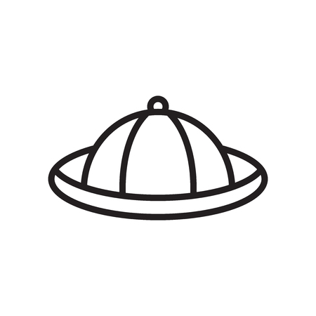 Hat icon vector isolated on white background for your web and mobile app design, Hat logo conceptのイラスト素材