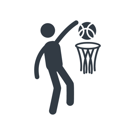 Basketball icon vector isolated on white background for your web and mobile app designのイラスト素材