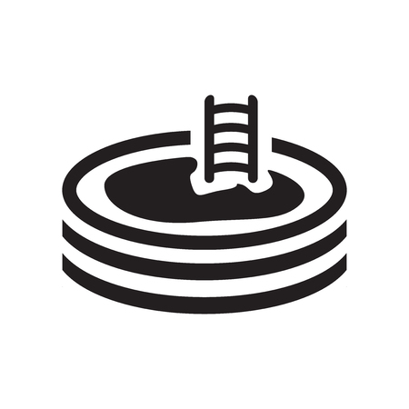 Pool icon vector isolated on white background for your web and mobile app designのイラスト素材
