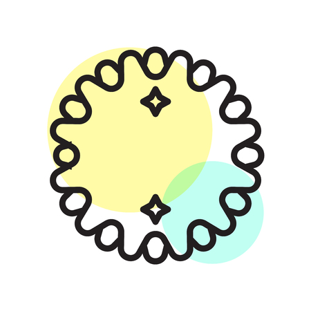 Badge icon vector isolated on white background for your web and mobile app designのイラスト素材