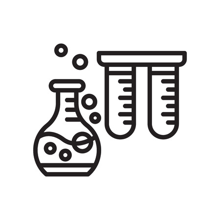 Chemistry icon vector isolated on white background for your web and mobile app designのイラスト素材