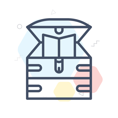 Chest icon vector isolated on white background for your web and mobile app designのイラスト素材